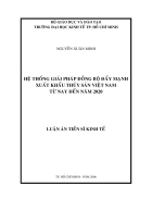 Hệ thống giải pháp đồng bộ đẩy mạnh xuất khẩu thủy sản Việt Nam từ nay đến năm 2020