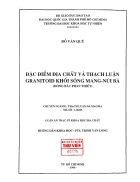 Đặc điểm địa chất và thạch luận granitoit khối sông mang núi bà đông bắc phan thiết