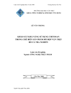 Khảo sát khả năng sử dụng chitosan trong chế biến sản phẩm đồ hộp thịt vụn đỏ cá tra nghiền