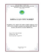 Nghiên cứu một số virus trên khoai tây PVX PVY PLRV tại Đà Lạt bằng kỹ thuật ELISA RT PCR và giải trình tự