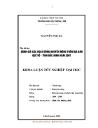 Đánh giá các hoạt động khuyến nông trên địa bàn quế võ tỉnh bắc ninh 2007