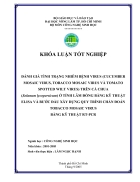 Danh gia tinh trang nhiem benh virus Cucumber Mosaic Virus Tobacco Mosaic Virus va Tomato Spotted Wilt Virus tren ca chua Solanum lycopersicum o tinh Lam Dong bang ky thuat ELISA va buoc dau xay dung quy tri