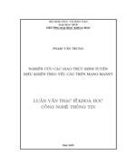 Nghiên cứu các giao thức định tuyến điều khiển theo yêu cầu trên mạng manet