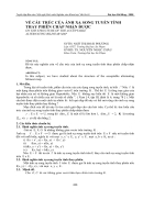 Về cấu trúc của ánh xạ song tuyến tính thay phiên chấp nhận được