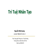 Giáo trình Trí tuệ nhân tạo Bách Khoa Hà Nội