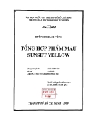 Tổng hợp phẩm màu sunset yellow