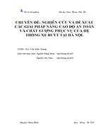 Nghiên cứu và đề xuất các giải pháp nâng cao độ an toàn và chất lượng phục vụ của hệ thống xe buýt tại Hà Nội