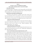 Một số biện phápMaketing nhằm tăng sản lượng xếp dỡ của XNXD Hoàng Diệu