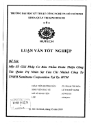 Một số giải pháp cơ bản nhằm hoàn thiện công tác quản trị nhân sự của chi nhánh công ty TNHH Sumitomo Corporation tại TP HCM