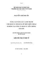 Nâng cao năng lực cạnh tranh cho dịch vụ nội dung số trên điện thoại di động tại Công ty dịch vụ viễn thông Sài Gòn