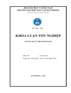 Tái cấu trúc nguồn nhân lực nhằm phù hợp với chiến lược kinh doanh tại Xí nghiệp xếp dỡ Hoàng Diệu Cảng Hải Phòng