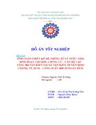 Tính toán thiết kế hệ thống xử lý nước thải sinh hoạt phù hợp và khả thi cho Khu chung cư căn hộ cao tầng 584 Tân Kiên công suất 1 800 m3 ngày đêm