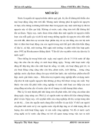 Nghiên cứu quy trình xử lý nước cấp cho thành phố Phủ Lý Hà Nam