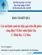 Báo cáo kết quả các mô hình canh tác hiệu quả trên đất phèn vùng đệm Vồ Dơi vườn quốc gia U Minh Hạ Cà Mau