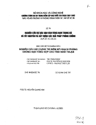 Nghiên cứu xây dựng thí điểm xây dựng phòng chống hạn tổng hợp cho tỉnh Ninh Thuận