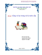 Đề tài Lắng và lọc trong xử lí nước cấp