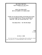Nghiên cứu xây dựng hệ thống chỉ tiêu đánh giá tác động của việc gia nhập tổ chức Thương mại Thế giới tới ngành Da Giầy Việt Nam giai đoạn 2007 2012