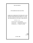 Nghiên cứu các biện pháp hỗ trợ sản xuất và xuất khẩu một số sản phẩm công nghiệp Ô tô xe máy máy nông nghiệp khi Việt Nam là thành viên WTO