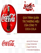 Qua trinh quan tri thuong hieu cua cong ty coca cola