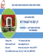 Giáo Trình kĩ thuật vi xử lý LẬP TRÌNH HỢP NGỮ VỚI 8086 8088