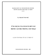 Ứng dụng wavelets để xác định cao độ trong âm nhạc