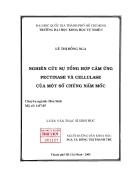 Nghien cuu su tong hop cam ung pectinase va cellulase cua mot so chung nam moc