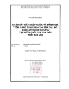 Khảo sát đất ngập nước và đánh giá tiềm năng sinh sản của sếu đầu đỏ grus antigone sharpii tại vườn quốc gia yok đôn tỉnh đắk lắk