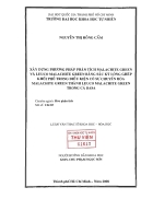 Xây dựng phương pháp phân tích malachite green và leuco malachite green bằng sắc ký lỏng ghép khối phổ trong điều kiện có sự chuyển hóa malachite green thành leuco malachite green trong cá ba sa