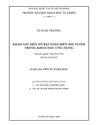 Khảo sát một số bài toán biên phi tuyến trong khoa học ứng dụng