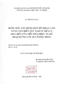 Bước đầu xây dựng bản đồ nhạy cảm vùng ven biển tây nam từ mũi cà mau đến cửa tiểu dừa phục vụ kế hoạch ứng cứu sự cố dầu tràn