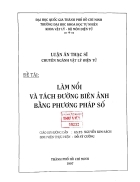 Làm nổi và tách đường biên ảnh bằng phương pháp số