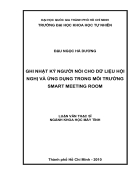 Ghi nhật kí người nói cho dữ liệu hội nghị và ứng dụng trong môi trường smart meeting room