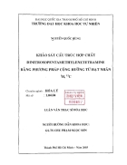 Khảo sát cấu trúc hợp chất dinitrosopentamethylenetetramine bằng phương pháp cộng hưởng từ hạt nhân 1h 13c