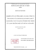 Nghien cuu su tong hop cac dac tinh va ung dung cua enzym glucoamylase o dang hoa tan va dang co dinh thu nhan tu canh truong mot so chung nam moc