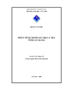 Phân tích chuỗi giá trị cá tra tại tỉnh An Giang