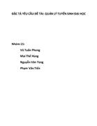 Bài tập lớn môn công nghê phần mềm thiết kế và cài đặt phần mềm quản lý điểm tuyển sinh đai học