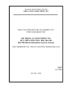 Hệ thống an ninh thông tin dựa trên sinh trắc học Bio PKI Bio PKI Based Information Security System