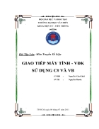 Giao tiếp máy tính Vi điều khiển sử dụng C và VB