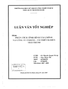 Phân tích tình hình tài chính tại công ty TNHH SX TM thiết bị điện Thái Thành