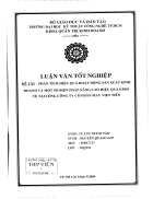 Phan tich hieu qua hoat dong san xuat kinh doanh va mot so bien phap nang cao hieu qua kinh te tai tong cong ty co phan may Viet Tien