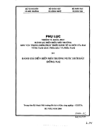 Đánh giá diễn biến môi trường nước dưới đất Đồng Nai