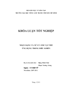 KHÓA LUẬN TỐT NGHIỆP Nhận dạng và xử lý ảnh ứng dụng trong điều khiển