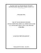 Phụ nữ thành phố Hồ Chí Minh với quá trình thực hiện các chính sách xã hội của thành phố trong công cuộc đổi mới 1986 2006