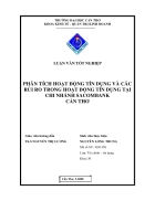 Phân tích hoạt động tín và các rủi ro trong hoạt động tín dụng tại chi nhánh sacombank cần thơ