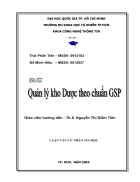 Quản lý kho dược theo chuẩn GSP