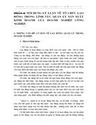 Những ý kiến đóng góp nhằm nâng cao hiệu quả tổ chức lao động quản lý ở XN Dược phẩm TW