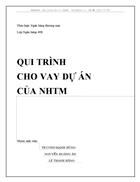 Qui trình cho vay dự án của nhtm