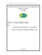 Tội phạm tuổi vị thành niên trách nhiệm thuộc về ai áp dụng cặp phạm trù nhân quả