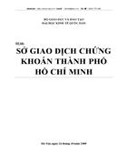 Tìm hiểu Sở giao dịch chứng khoán Hồ Chí Minh