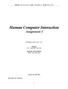 Human Computer Interaction